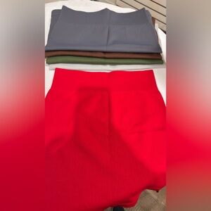 SET OF 5 High-Waist Women's Skirt
